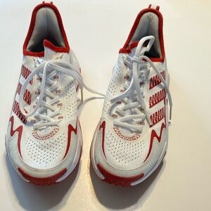 ADIDAS Unisex Impact FLX White/Red Athletic Running & Jogging Sneakers Size 7
